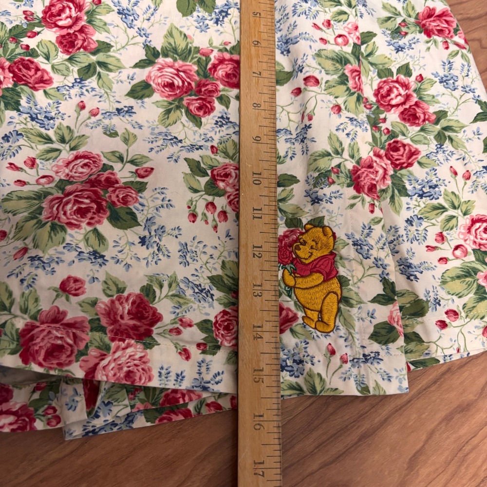 Disney Winnie the Pooh Wrap Skort Womens S Floral Embroidered Cottage Kidcore - Picture 7 of 11